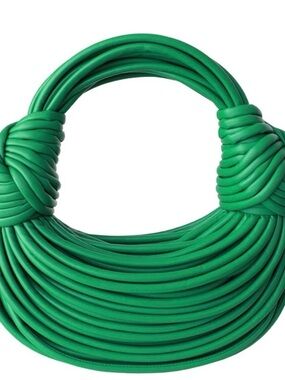 Green Statement Knot Handle Necklace Bag